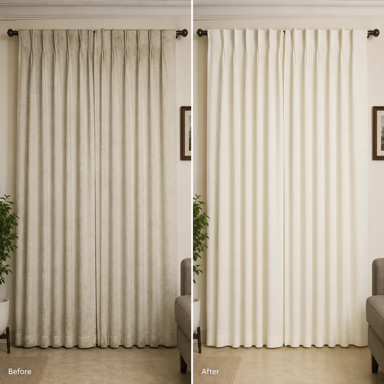 Before & After Dust Removal