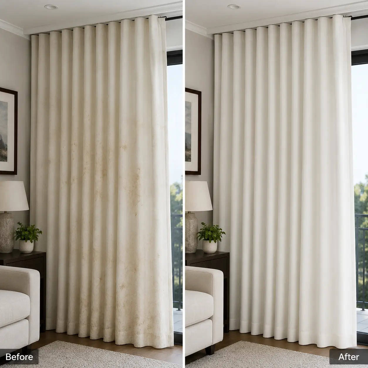 Before & After Stain Treatment