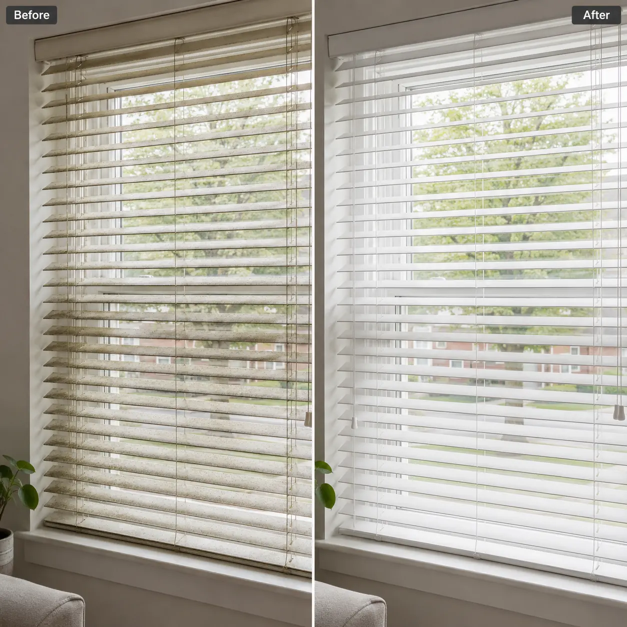 Before & After Curtain Deodorising
