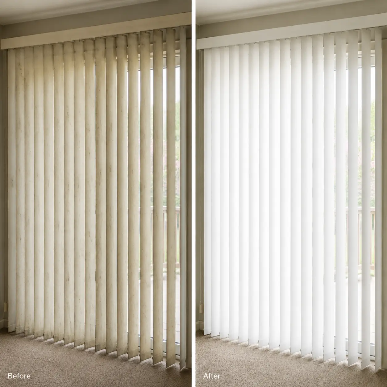 Before & After Onsite Curtain Cleaning